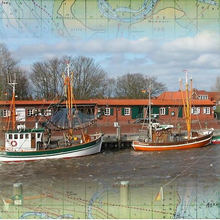 Oltmanns Ferienhaus Bummert Am Hafen Greetsiel Bagian luar foto