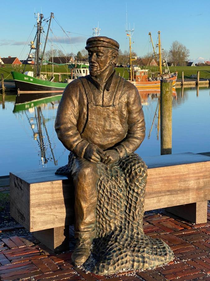 Oltmanns Ferienhaus Bummert Am Hafen Greetsiel Bagian luar foto