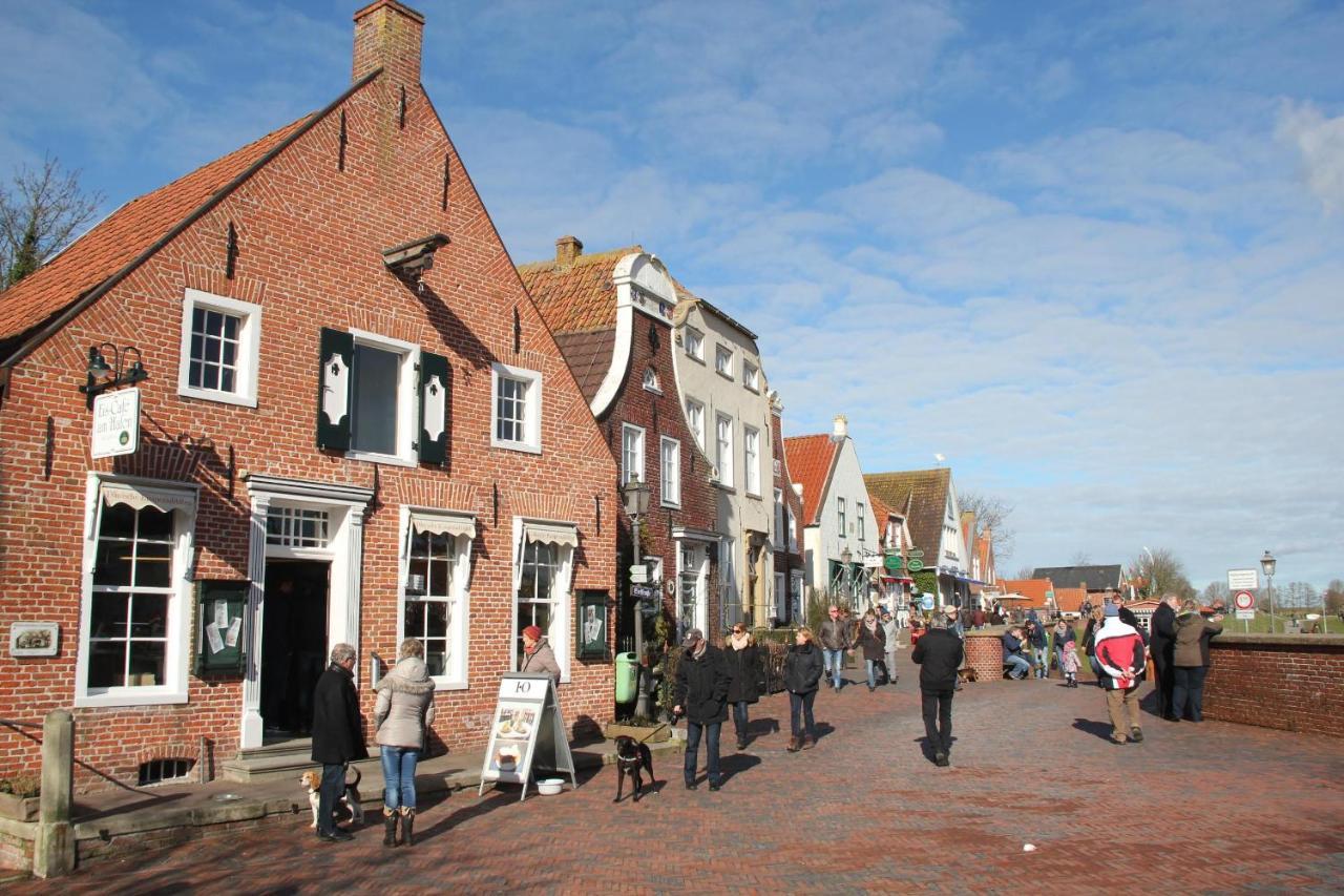 Oltmanns Ferienhaus Bummert Am Hafen Greetsiel Bagian luar foto